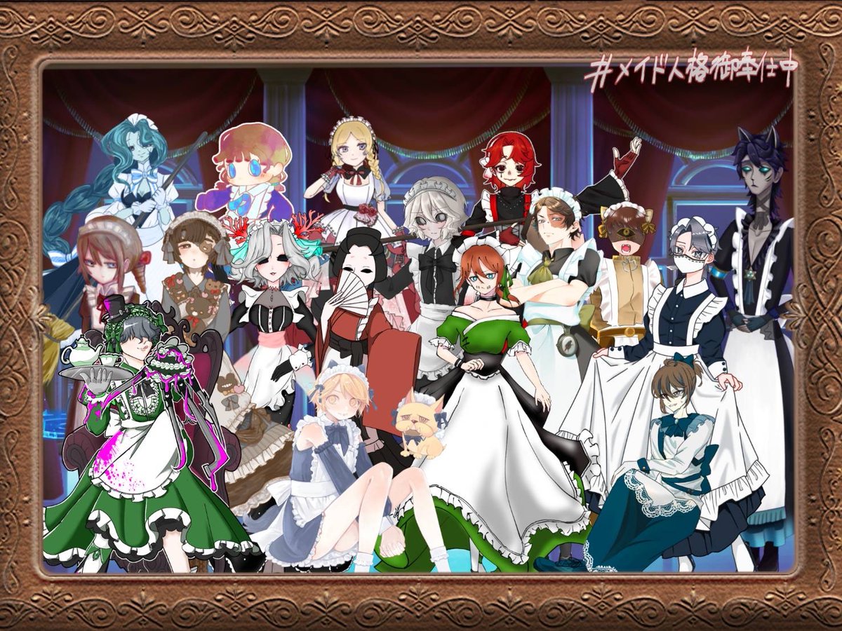 iiomme_'s tweet image. 〜集合〜
皆様の個性豊かなメイド服を堪能できて大満足です💓
参加してくださった方々ありがとうございました🥰
細かく一人一人のイラストが見たい方はタグ、又はツリーのメンションからお飛びください😊(下のツリーはメンションされてる方々に通知が行くため反応は厳禁です!)
#メイド人格御奉仕中