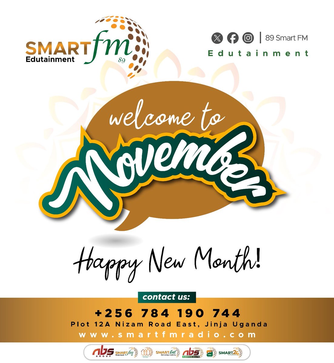 Hi <a href="/89Smartfm/">89Smartfm</a> family, Happy New Month of November. 2025.
#nbsfmUpdates