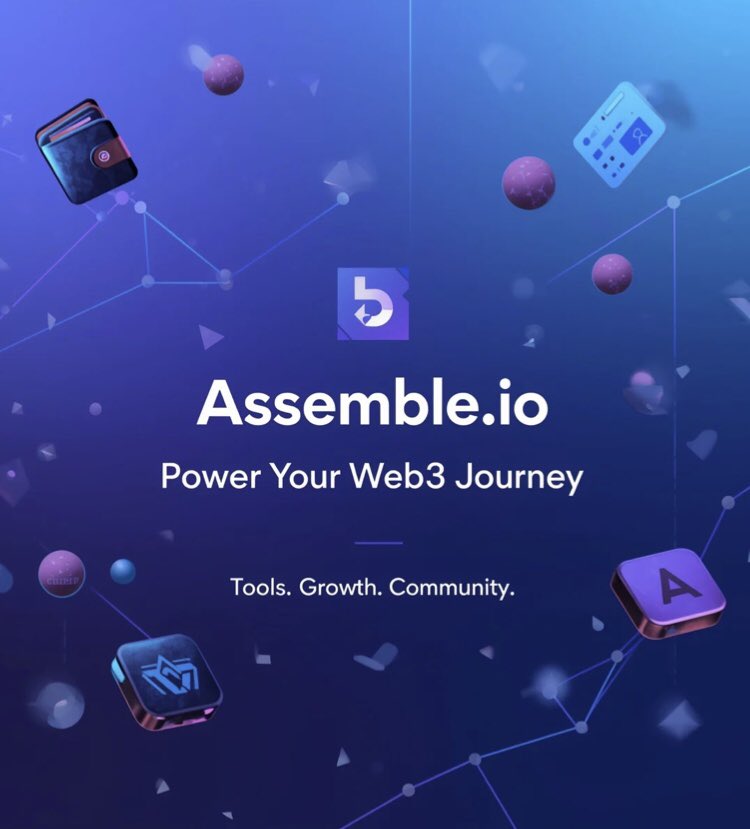 Mohbash45's tweet image. Day 2:
💡 Start your day with @Assemble_io — the Web3 toolbox you didn’t know you needed.

From wallets to quests, it’s where crypto builders and users connect, grow, and thrive.

📌 Be early. Be active. Be Assemble’d.  
#AssembleIO #Web3Tools #CryptoBuilders #OnchainIdentity