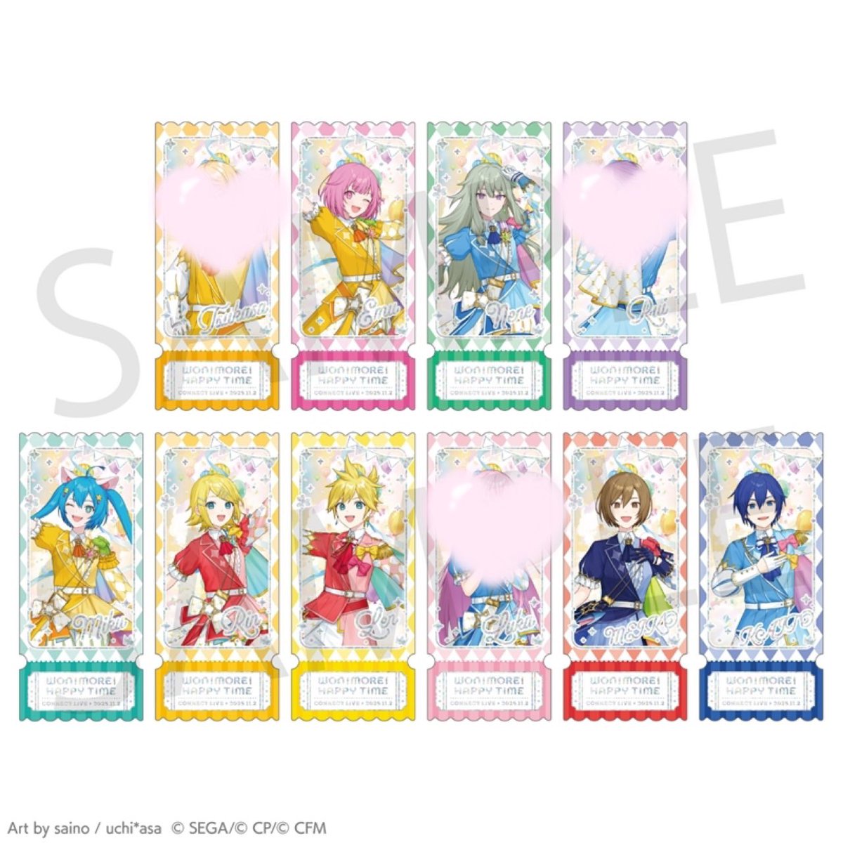 【交換 譲渡】プロセカ コネクトライブ コネライ チケット風カードセット

譲)寧々 えむ 遥 
      ミク リン レン メイコ カイト

求) 愛莉or バチャのみ定価(+送料)
      バチャお譲りは同キャラ2枚セットのみ

各1BOX予約済
お気軽にお声掛けください◎