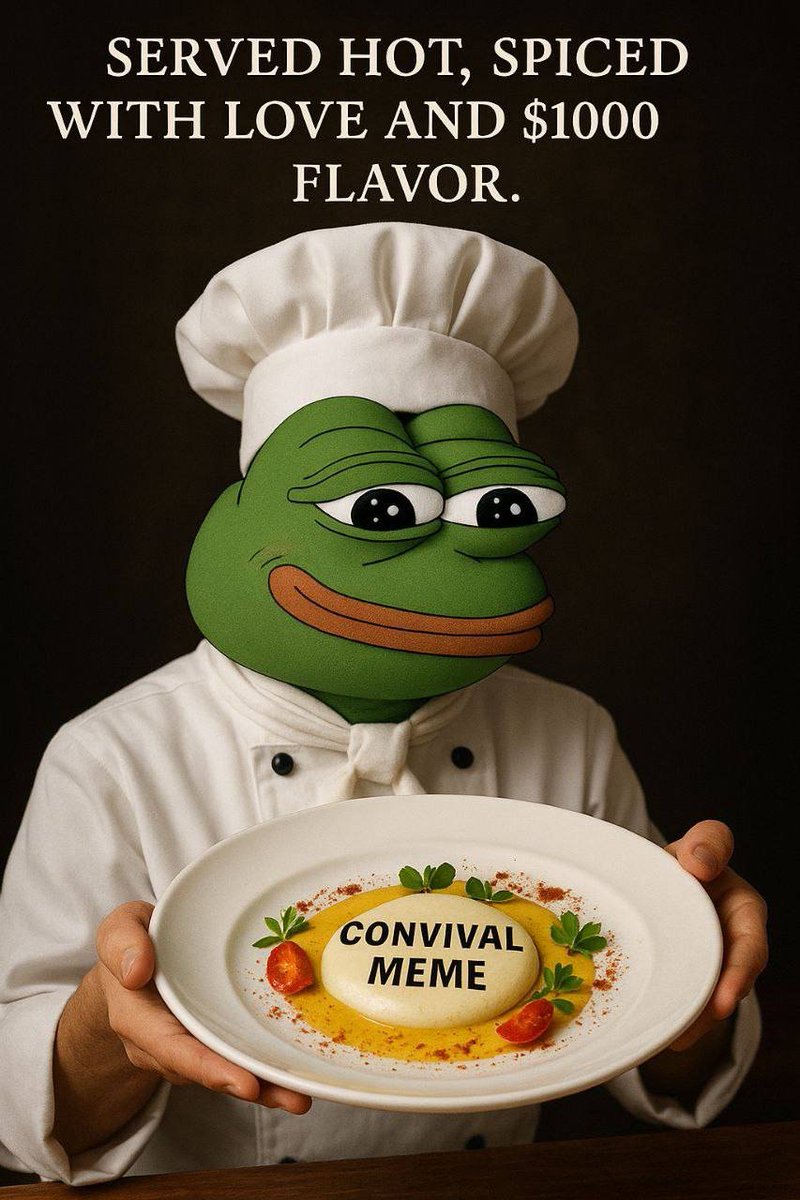 $1000 energy
memes are currency
#ILoveConvival #APTOS

$zec $zec $dash $pivx $virtual $xvg $asr $tao $aixbt $scrt $lpt $cookie $vana $bat $dexe $la $lumia $rsr
#Convival #Giveaway