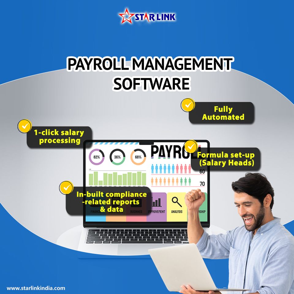 starlinkindia's tweet image. Simplify payroll like never before!
Star Link Payroll Management Software offers:
✅ 1-click salary processing
✅ Full automation
✅ In-built compliance reports
Smarter payroll, smoother operations!
Visit 👉 starlinkindia.com
#PayrollSoftware #HRTech #StarLink