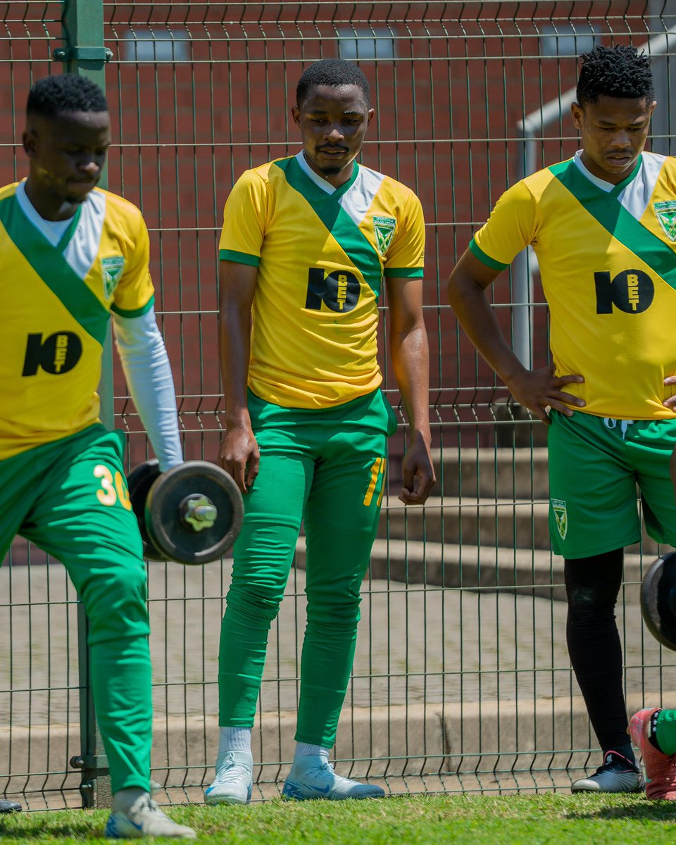 goldenarrowsfc1's tweet photo. Matchday -1: The final touches before another big one at home! ⚽🔥
#10betgoldenarrows #sthendeway #homepride #greenandgold https://t.co/L9ojimT2fi