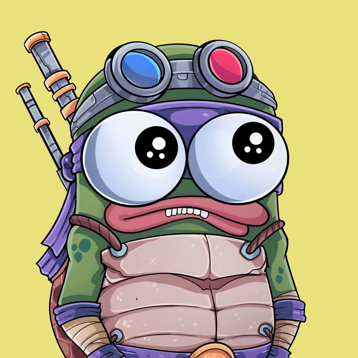 MonBeans's tweet image. Cowabunga!