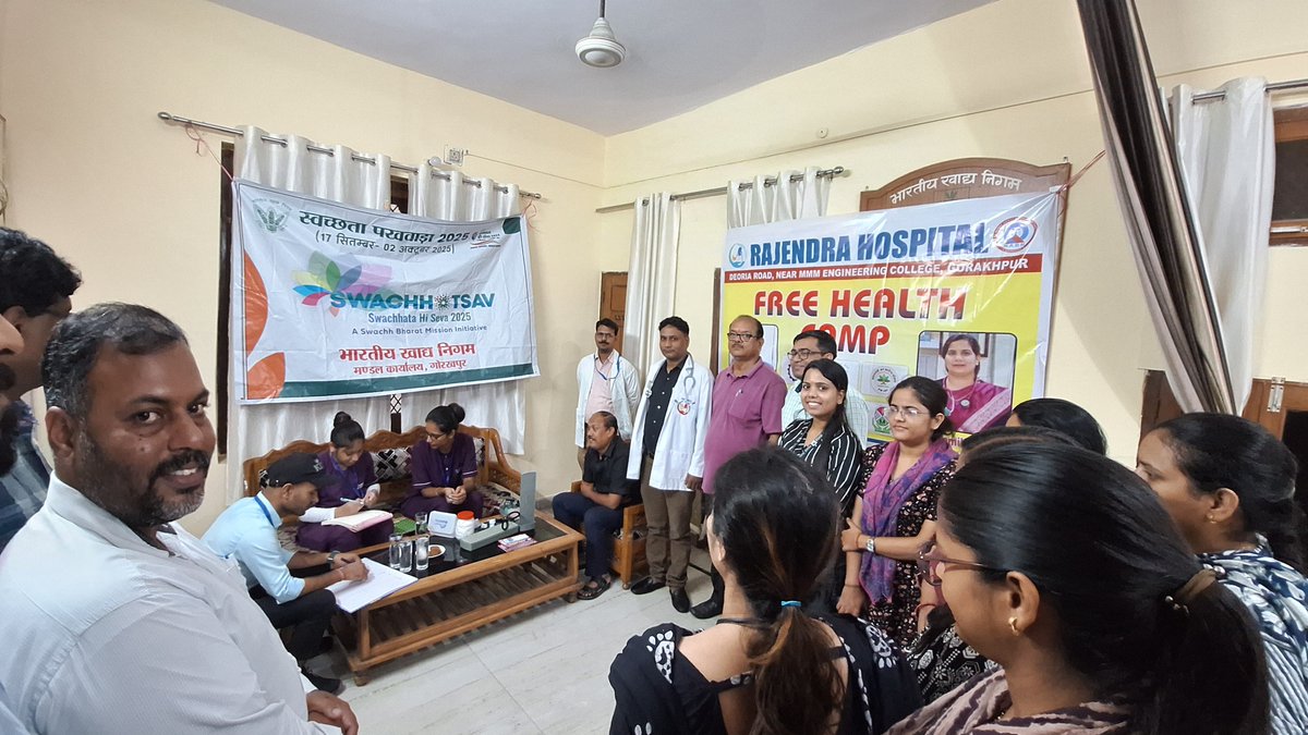 मंडल कार्यालय, गोरखपुर में दिनांक 15.10.25 मेडिकल हेल्थ चेक अप कैंप का आयोजन किया गया |