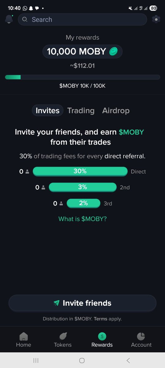 0xenochweb3's tweet image. Do you know it&apos;s possible to earn $MOBY in two ways??
1️⃣.By trading on the app you unlock a permanent 2x cashback on $MOBY
2️⃣.By inviting friends and earning $MOBY from their trades 
Join me on Moby! Use my link: invite.mobyscreener.com/BofwrhWROXb