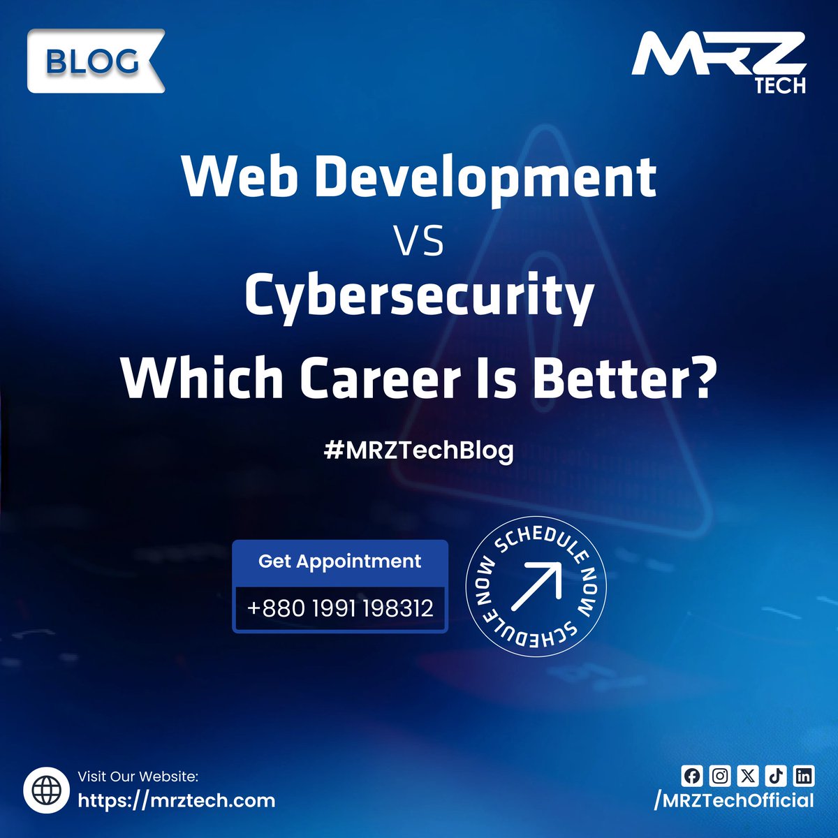 mrztechofficial's tweet image. Builder or Defender? 🛡️💻
Choosing between Web Development and Cybersecurity is tough—both are high-demand, high-paying paths.

🔗 Read the full professional comparison here: mrztech.com/blog/web-devel…

#MRZTech #WebDevelopment #Cybersecurity #CareerGuide #TechCareers #ITConsulting