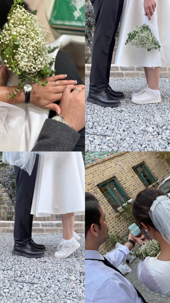 about_nafise's tweet image. ۸ صبح لباسی که مامانم دوخته بود رو پوشیدم،
شیتان پیتان کردم
و رفتیم محضر بعله ها رو گفتیم.
بعد یکی از ماشینا رو پاپیون زدیم و زدیم به جاده. 
بعد رفتیم دم خونه رفیقامون و دونه دونه سوپرایزشون کردیم،
بعدشم دسته‌جمعی رفتیم کافه و شهربازی
و تا پاسی از شب در خیابان‌ها قر دادیم :)