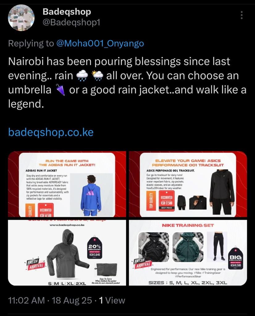 For sports,

badeqshop.co.ke.