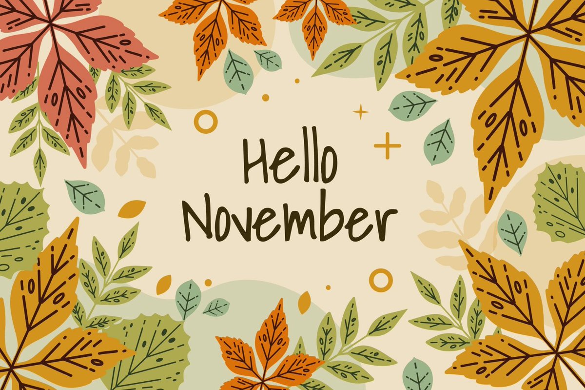 Hello, November. 
May you be kind to us all. 
May we all be kind to each other. 
🙏🏻🩷🧡🤎💛❤️