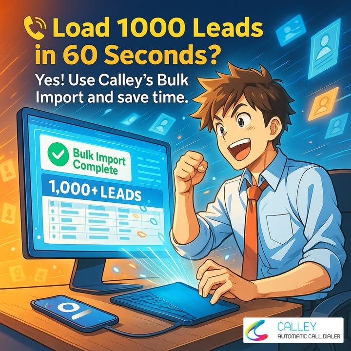 getcalley's tweet image. 📞 Calley Bulk Import = More dials. More deals. More time to win.
 
Visit: bit.ly/41BxdHD?utm_so…

#AutoDialer #Outbound #Timehacks #ColdCalling #LeadGeneration  #telecalling #entrepreneur  #Sales  #Insurance #CRM