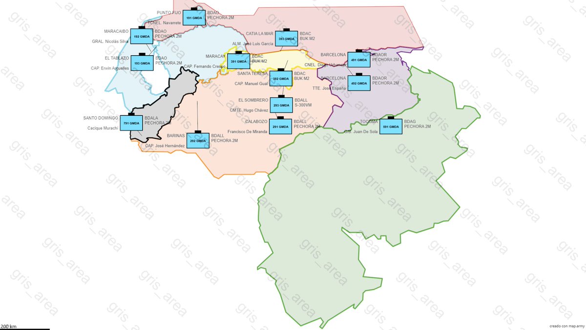 gris_area's tweet image. Administrative headquarters of the Air Defense Missile Groups (GMDA) of the CODAI. SAM systems (Pechora, Buk, S-300VM).
#OSINT #Venezuela #EEUU #Caribe #Maduro
@Arr3ch0
@ConflictsW
@SerbinPont
@SA_Defensa
@MT_Anderson