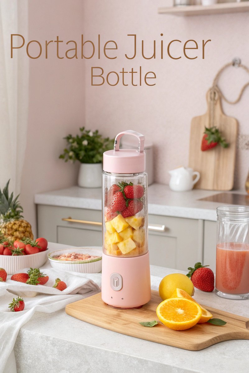 alassnaf's tweet image. Blend on the go with this cordless portable juicer bottle! Large 28 oz capacity - perfect for smoothies, shakes, fresh juice, and frozen fruits. Stylish pink design, USB rechargeable, easy to carry. 
#SmoothieLife #PortableBlender #WellnessGear
🔗amzn.to/4371qiE