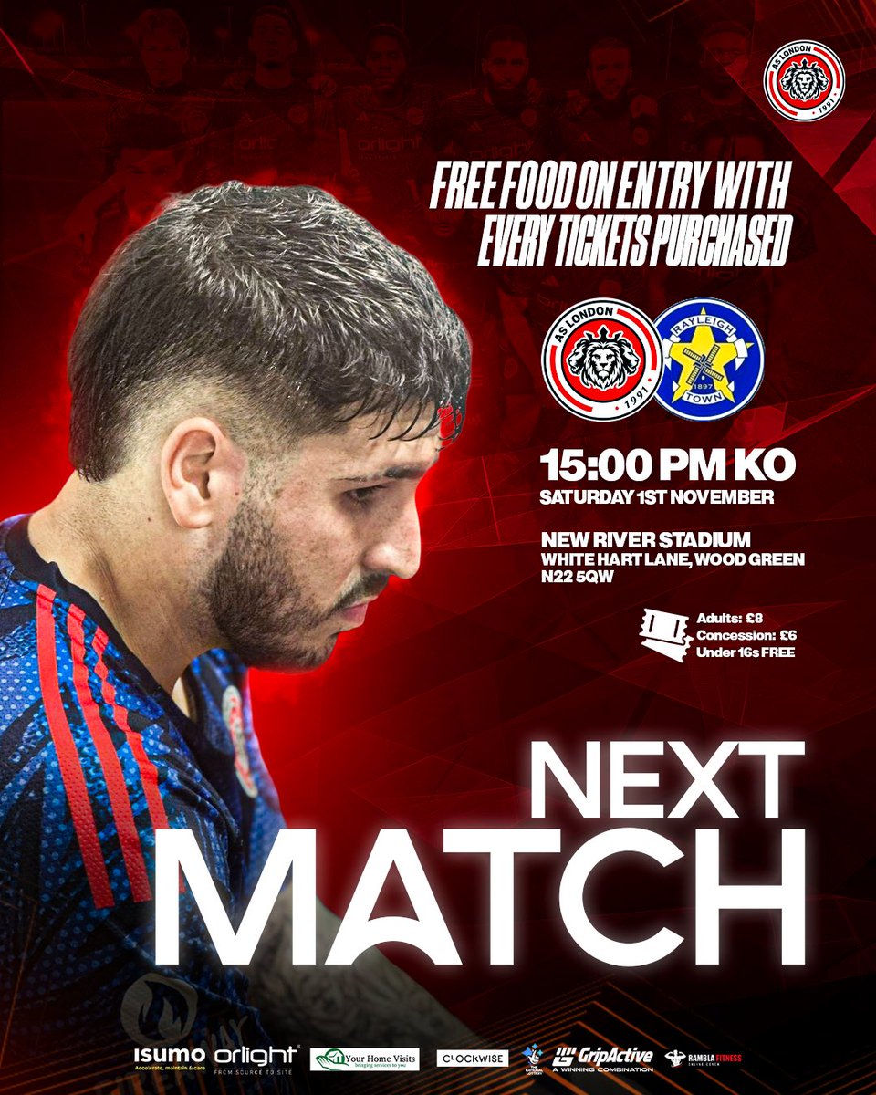 𝐌𝐀𝐓𝐂𝐇 𝐃𝐀𝐘!! 

We’re doing things a little differently this afternoon, two sides meeting again for the first time since last year’s play-off semi-final!

Every ticket comes with FREE chicken biryani, with a little bit of spice to keep you warm in this cold! 🌶️❄️

We’re