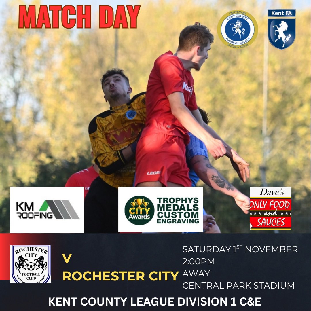 The First Team are on the road in <a href="/KCFL1516/">Kent County FL News</a> Div 1 C&amp;E action today as they head to <a href="/RochesterCity/">Rochester City</a>