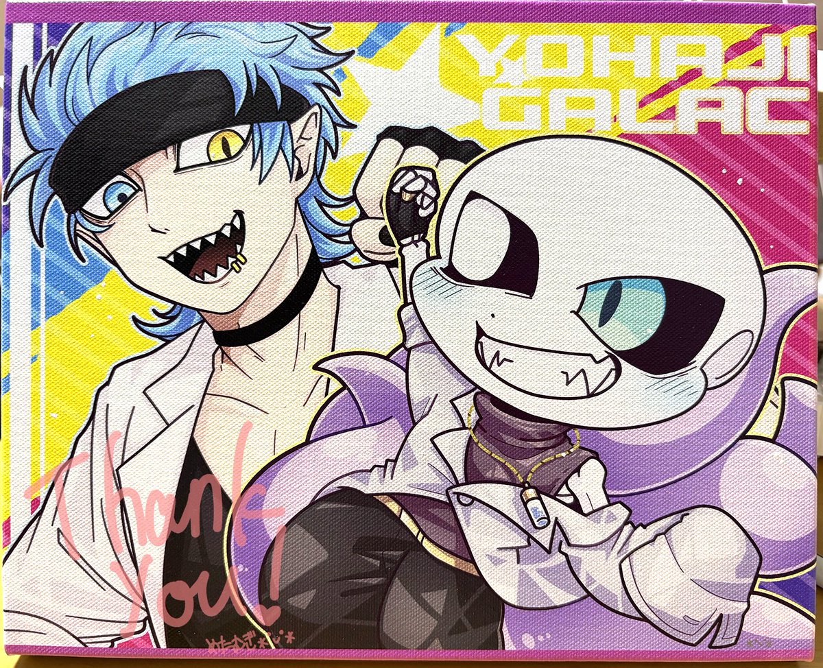 mpu3_3shim's tweet image. 今回のお楽しみキャンバスまとめ🥳💕

巡り巡るKustardくんやsansくんと海、代理&amp;amp;イメズのヨハジさんとガラクくん、どれも異なる雰囲気で大変楽しく描かせていただきありがとうございました〜ッ！😆🙌✨

また次回っ