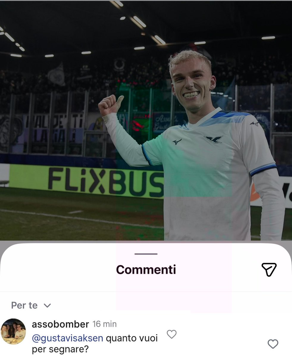 SpaceLazio's tweet image. Altro che Martina #Bacci.
Saresti potuto diventare un eroe…
Questa era la domanda da fare.