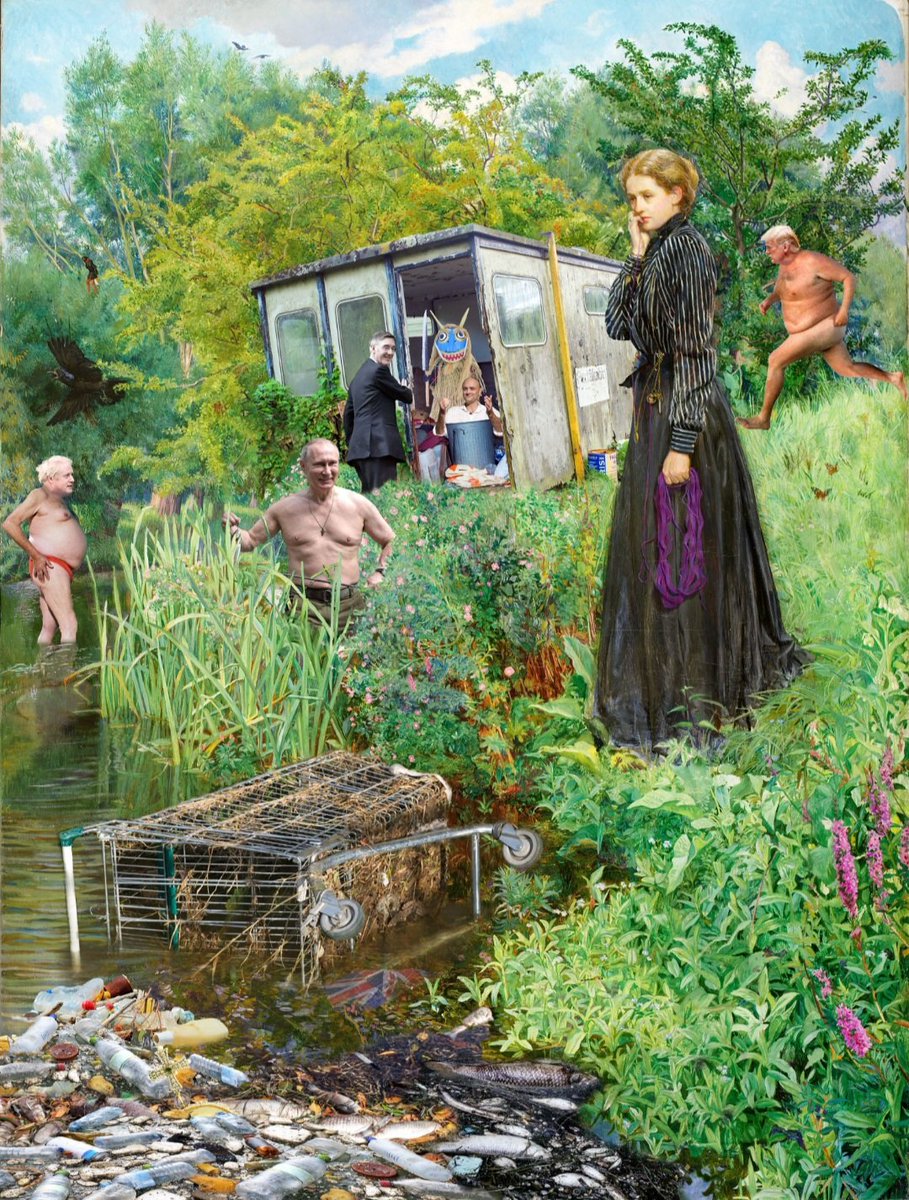 For 'Painting with Scissors' <a href="/BBCRadio4/">BBC Radio 4</a>, I loved meeting legendary <a href="/coldwarsteve/">Cold War Steve</a>, who raids museums, as well as magazines, for his satirical collages which he first started making on a Birmingham bus. You can listen to his incredible story on 4th Nov at 4pm ✂️