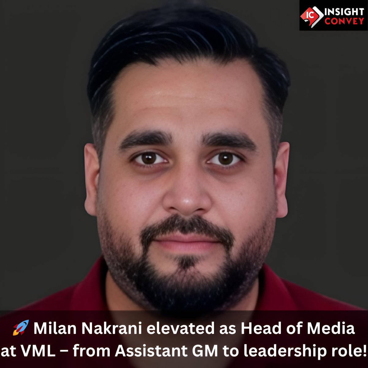 ConveyInsight's tweet image. 🔹 Leadership Update | @vml_global 
✨ #MilanNakrani promoted as Head of Media
📌 Driving innovative media strategies
📲 Follow @ConveyInsight  for latest tech, business &amp;amp; lifestyle updates
#VML #LeadershipUpdate #MediaLeadership #InsightConvey