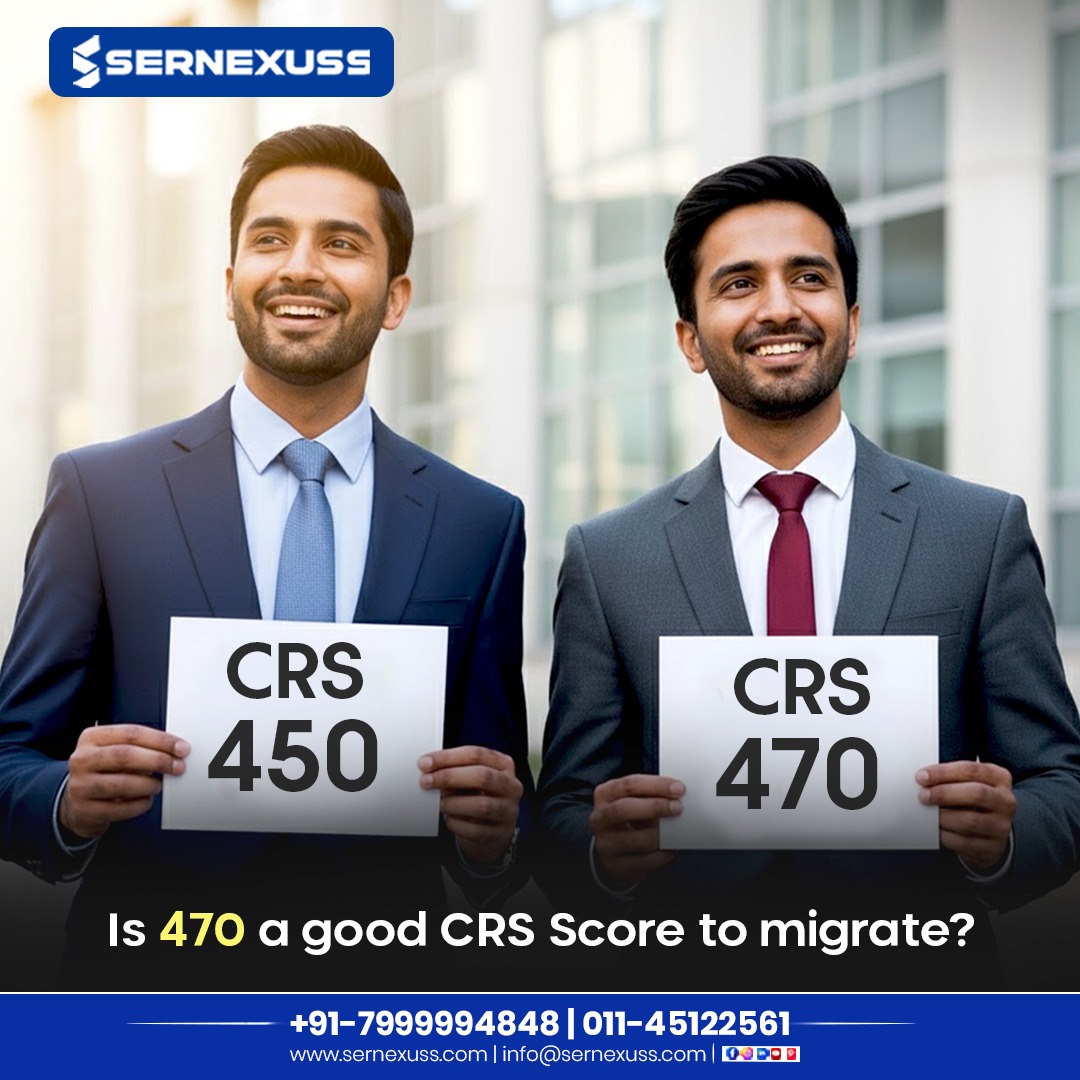 sernexuss's tweet image. 💡 Is a CRS score of 470 your ticket to Canada? 🍁
Find out where you stand in the latest Express Entry trends! 🚀
📞 +91-7999994848 | 011-45122561
🌐 sernexuss.com
📧 info@sernexuss.com

#CRSScore #Sernexuss #CanadaVisa