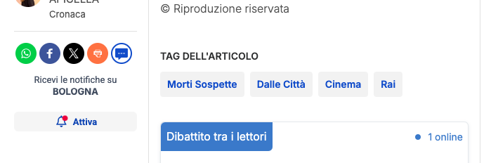 Questo è il modo in cui <a href="/qn_carlino/">il Resto del Carlino</a> categorizza in modo subdolo e infame la morte di un ragazzo di 31 anni e di altre decine di persone che non ci sono più. Vi dovete vergognare. cc <a href="/agnese_pini/">Agnese Pini</a>