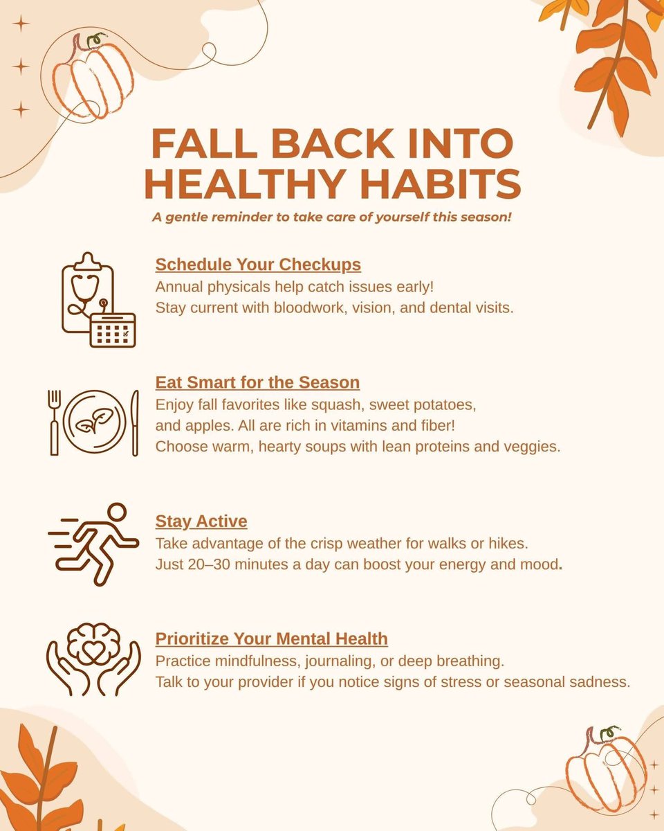 As the time ‘falls back’ this weekend…let’s prioritize falling back into healthy life habits.
#faith #fitness #health #mental #medical #exercise