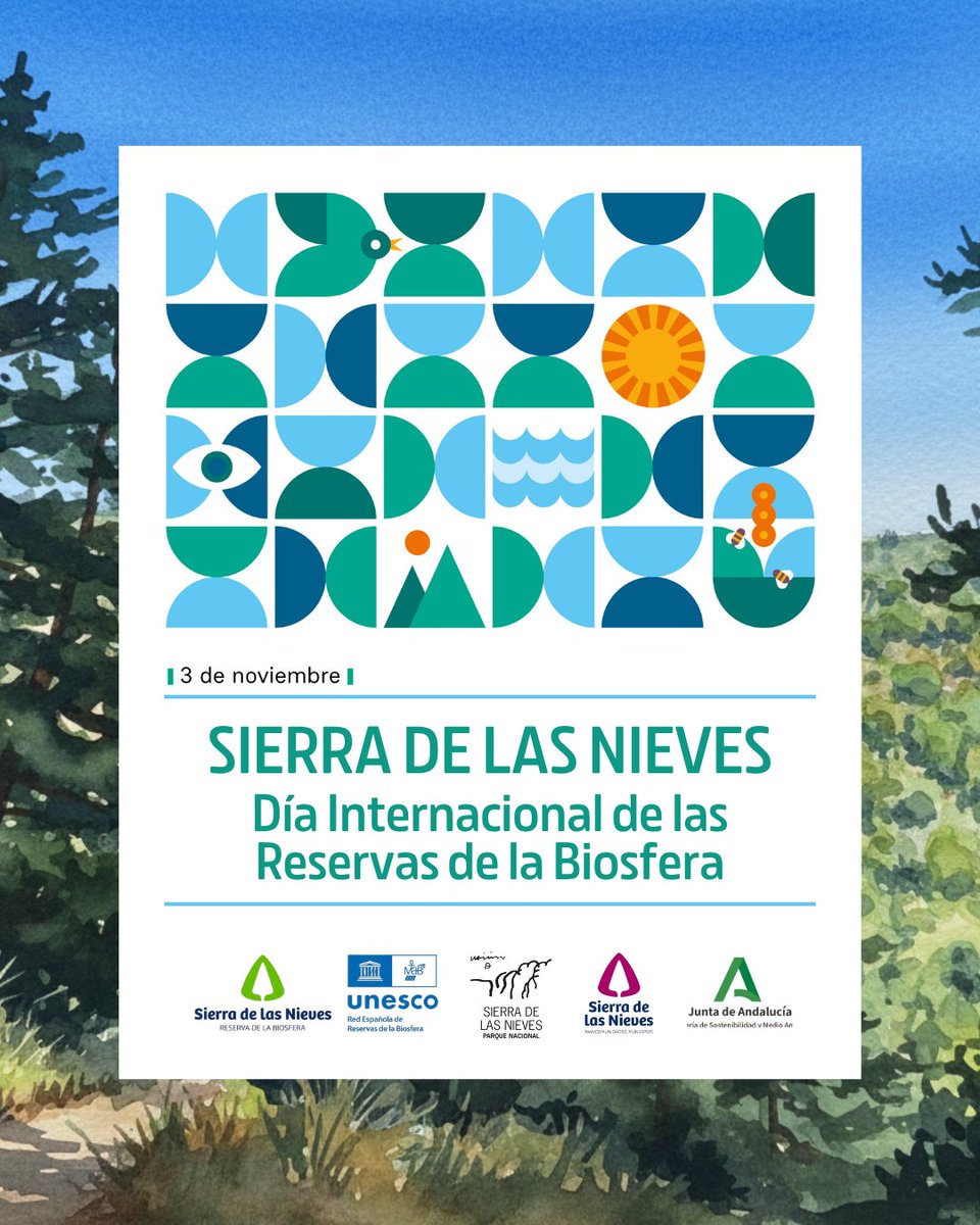 📅 Hoy desde #sierradelasnieves celebramos el Día Internacional de las #ReservasdeBiosfera, instaurado por la #UNESCO en 2021 🌿

Estos territorios son laboratorios vivos donde la innovación y la sostenibilidad se encuentran para proteger la vida 🌍