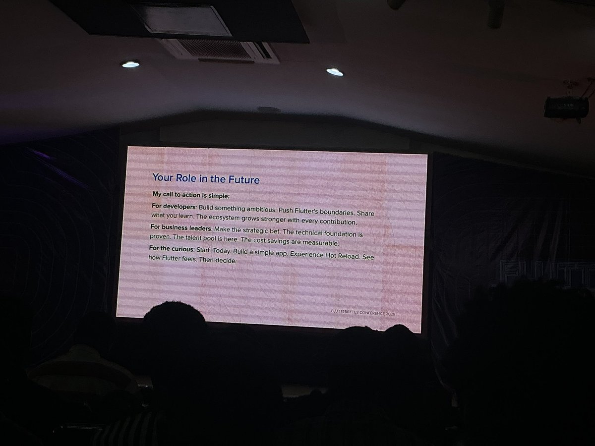 AdinoDev's tweet image. Day 2 @flutterbyteconf with
“Push @FlutterDev boundaries” - @developerjamiu
Great presentation Chief!