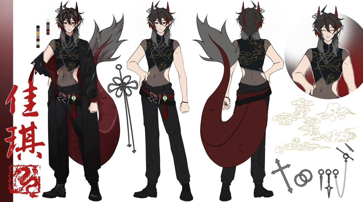 Reintroduction time!! ── .✦
Hello my name is Jyachi, but you can call me Jya! (geeya)
I'm a chinese, red moon dragon vtuber who loves art and playing games!! I would love to be friends with you all!!

Art tag: #jyartchi
#ENVtuber #VTuberUprising 
🔗Links in thread below!!