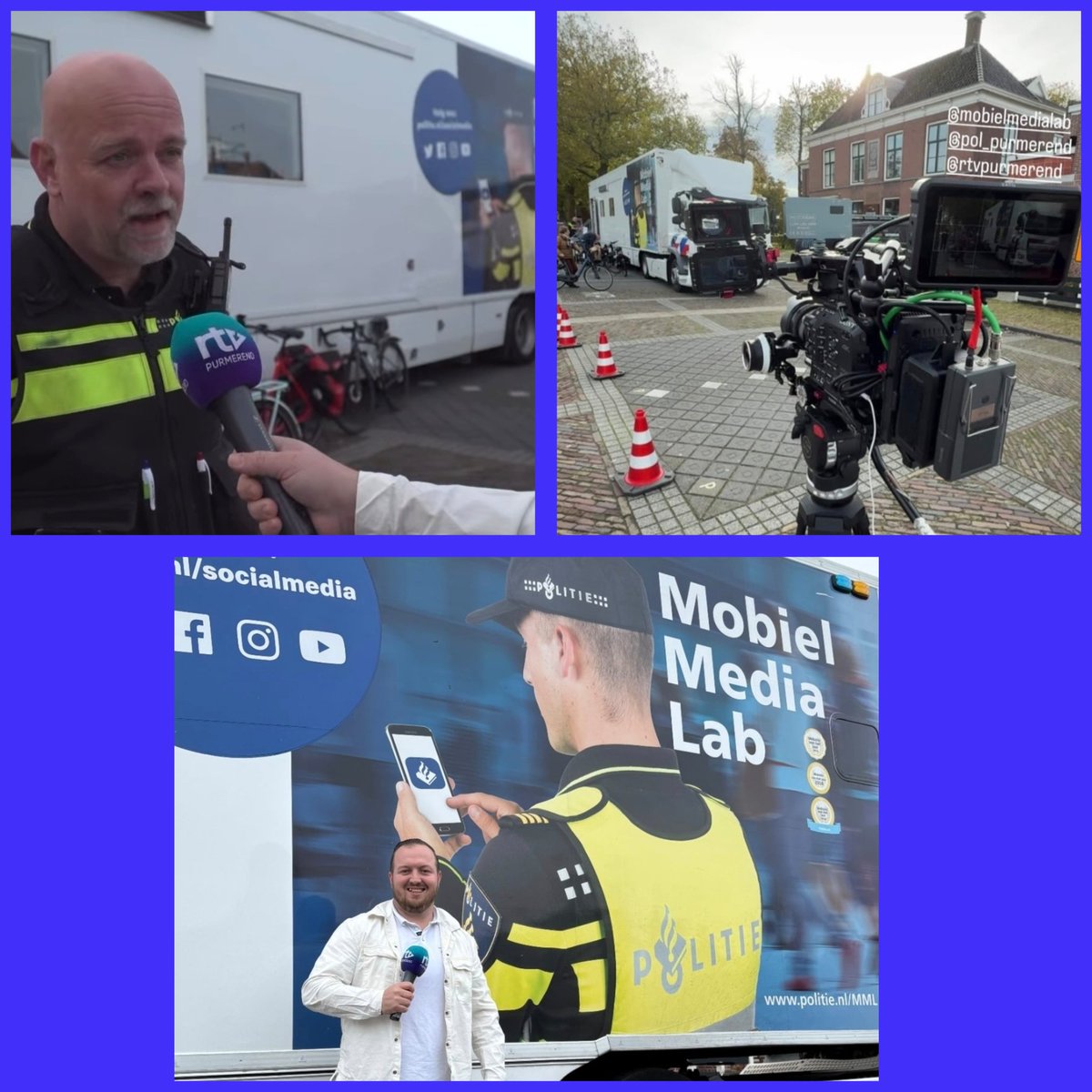 De komst van onze opvallende #politie Mobiel Media Lab's is in een buurt altijd groot nieuws. Die valt toch iets meer op dan als we in een buurthuis een lezing geven bijvoorbeeld over #cybercrime waar we de gebruikelijke wijkbewoners zien.  #Purmerend