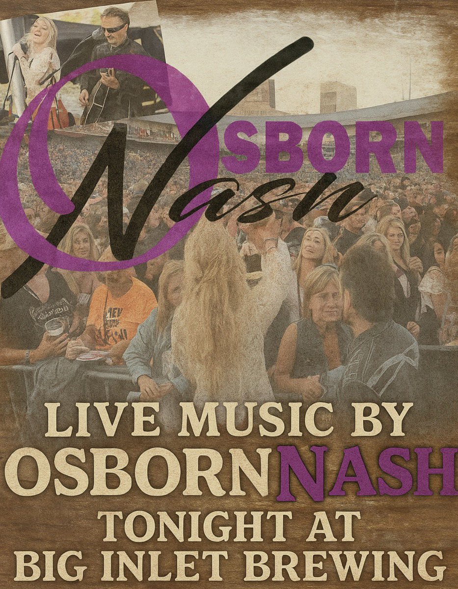 BigInletBrewing's tweet photo. The Halloween dust is settling, but the good times roll on at Big Inlet Brewing 🍺

Join us tonight for live music by OsbornNash 🎸 and delicious eats from The Best of Buffalo by Byron 🍔

Good beer, good food, good friends — that’s life down at the inlet 🍺🤎 https://t.co/fBy3k8eC8Y