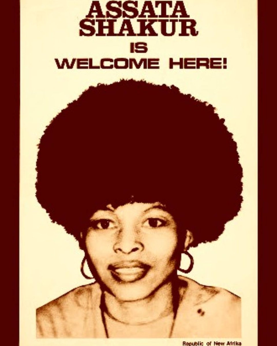 TheHistoryOfSo1's tweet photo. Captured former Black Panther and Black Liberation Army (BLA) member Assata Shakur escaped from prison in New Jersey with the help of three BLA members on Nov. 2, 1979. In 1984 she would be granted political asylum in Cuba where she still lives today. #OTD #Assata #Cuba https://t.co/B5n86QXPWM