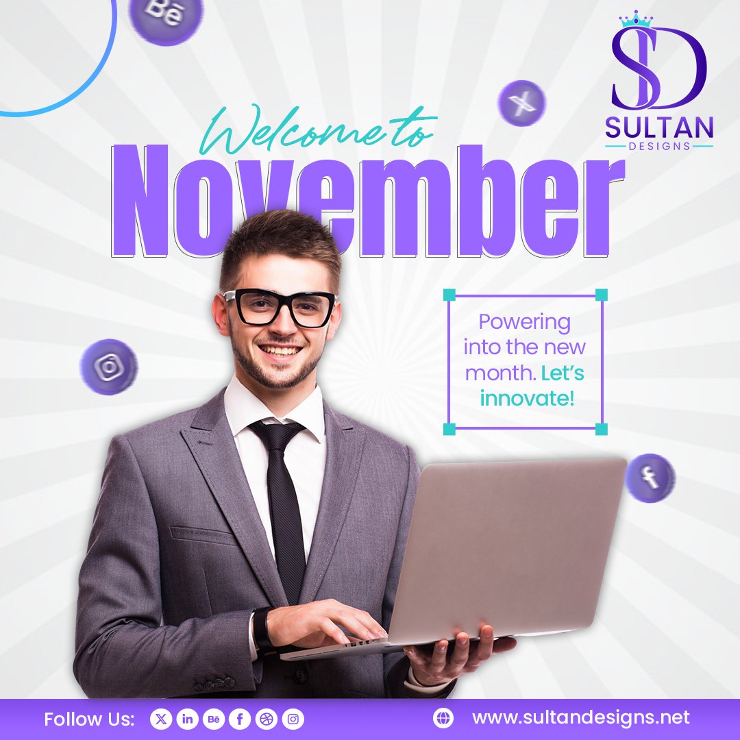 SultanDesigns1's tweet image. Hello November! 🍂
A new month means new opportunities to innovate, create, and grow 🌐
At Sultan Designs, we’re ready to elevate your brand digitally this month

🔗 ask@sultandesigns.net

#SultanDesigns #sultandesigns #branding #webdesign #digitalmarketing #graphicdesign #seo