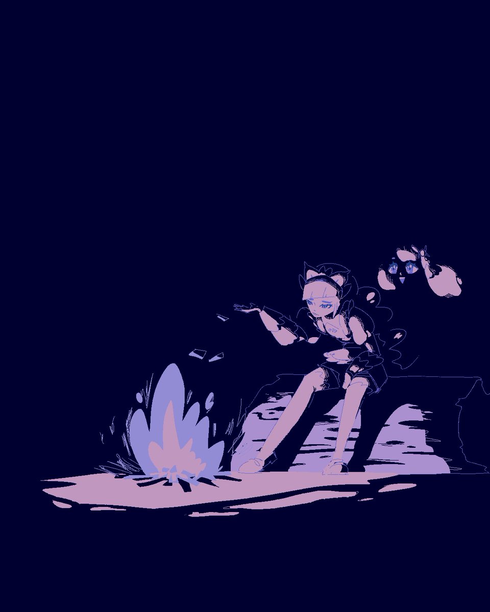ひとりで焚き火をするハルジオのFA

 #PokemonLegendZA