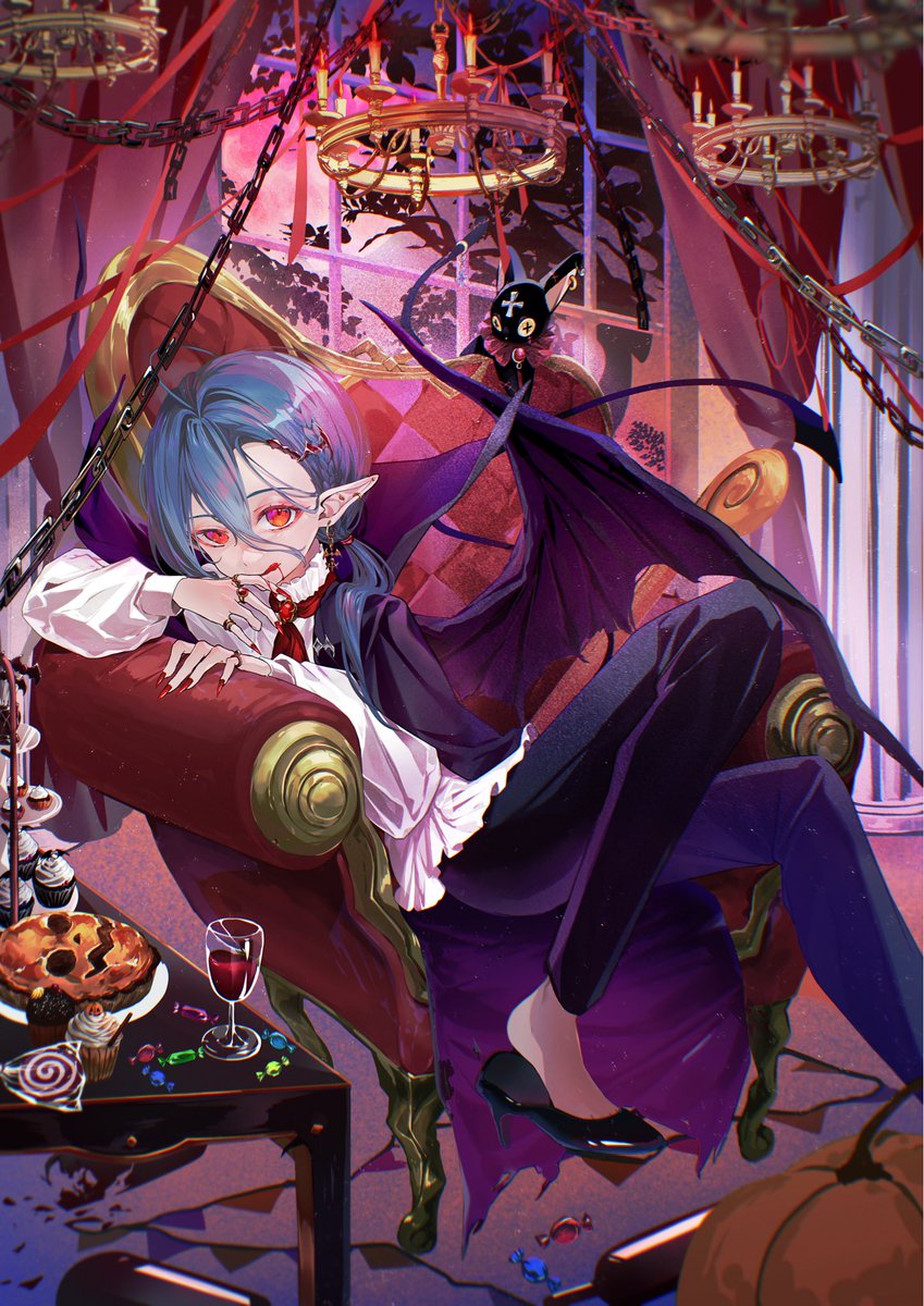 ヴァンパイア🦇
#Halloween
#ハロウィンイラスト2025