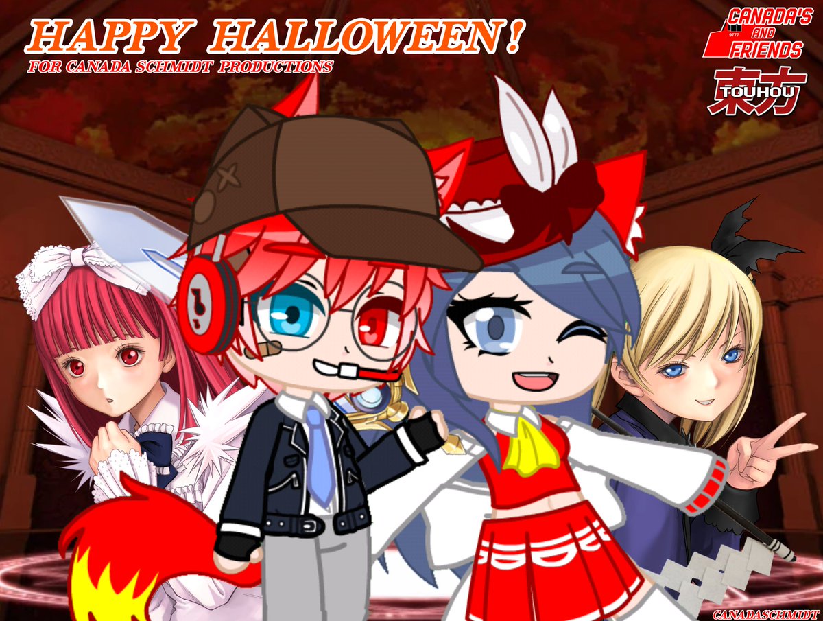 uwu_canada's tweet photo. HAPPY HALLOWEEN! For Canada Schmidt fans #gacha #gachaclub #gachafnaf #fivenightatfreddys #FNAF #Fnaffangame #jollyfnaf #jolly3 #jollychapter1 #fnafpolebear @Sean21884737 https://t.co/s2VO8atjMq
