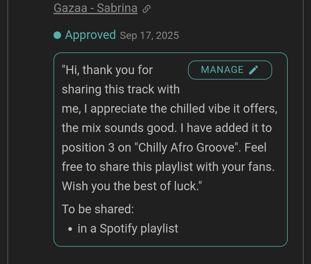 Ayati_inc1's tweet photo. "Get your music featured on top Spotify playlists and blogs! DM me for professional playlist and blog placement services. Let's boost your online presence! #musicpromotion #playlistplacement #musicmarketing https://t.co/zvTKNcxVx4