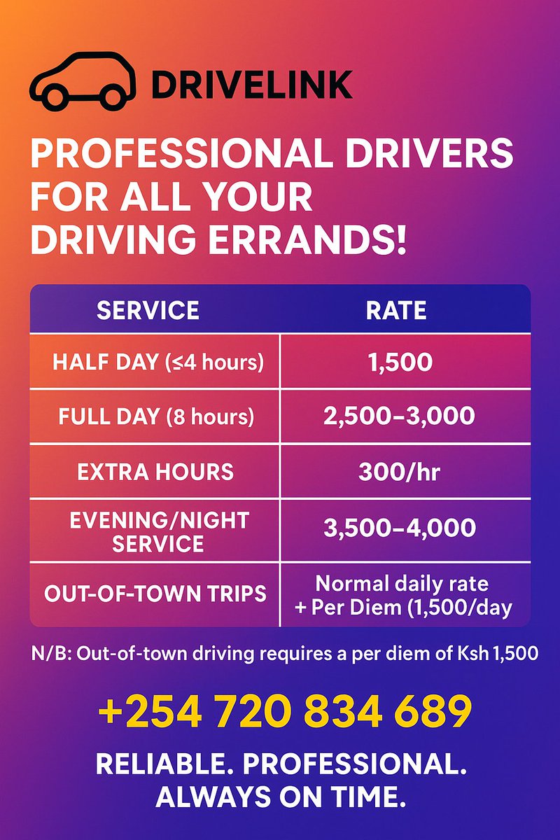 MeburSunday's tweet photo. @amenya_nelson Looking for a personal driver? Call us today. https://t.co/96yEOUZaAL