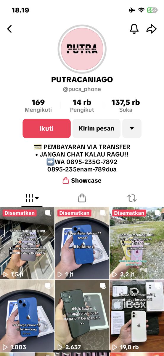 Ramadani_adit23's tweet photo. @tanyakanrl  halo min aku minta tolong buat viralin akun ini soalnya udah nipu aku 2jt an minta bantuannya tmn2🙏🏼🙏🏼🙏🏼 soalnya uang tabungan aku itu🙏🏼🙏🏼😭😭 https://t.co/6tfagii28W