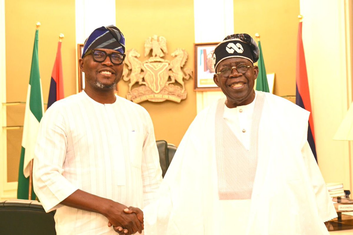 muyiwag's tweet image. A few days ago, I paid a courtesy visit to His Excellency, @OfficialABAT, President of the Federal Republic of Nigeria, to convey my profound gratitude for his fatherly guidance, mentorship, and steady support throughout my career. I commended his strides in delivering the…