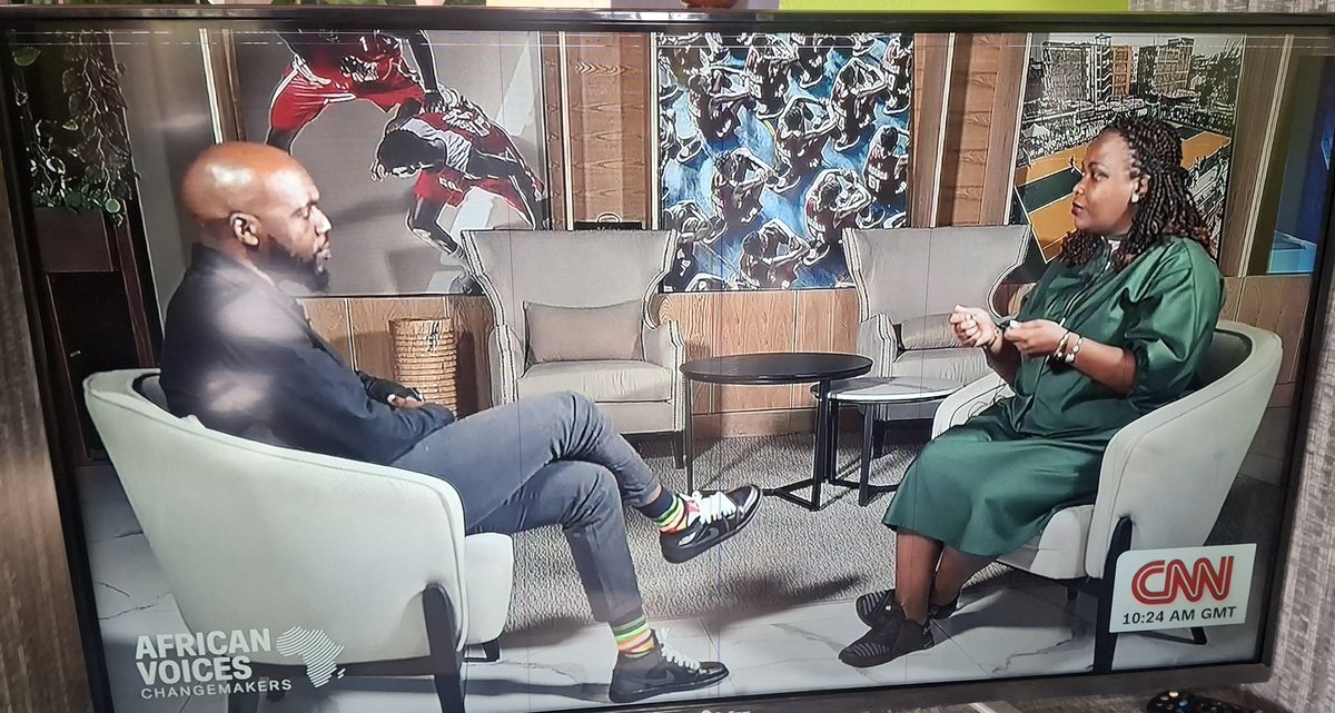 kagire's tweet photo. Just watched @cakamanzi on African Voices Changemakers with @LarryMadowo on @cnni. Great conversation. 👏🏾 Her vision for @NBA_Africa goes far beyond basketball: it’s about nation-building, professionalism, and ensuring women are at the centre of the game’s growth in #Africa. 🏀🌍 https://t.co/xYvEfub6JQ