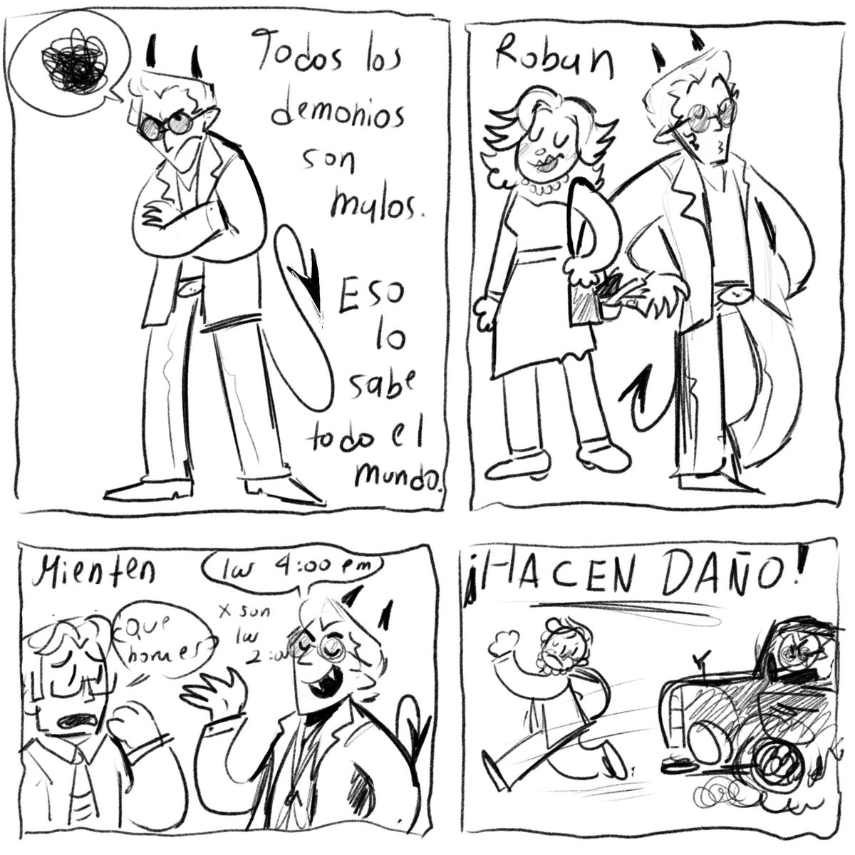 Sincronizadas69's tweet image. &quot;No todos son malos&quot;

(Compre un libro de dogman para mi mejor amigo, me lo termine leyendo y lo ame, nueva obsesion) 

#GoodOmensFanArt #goodomens