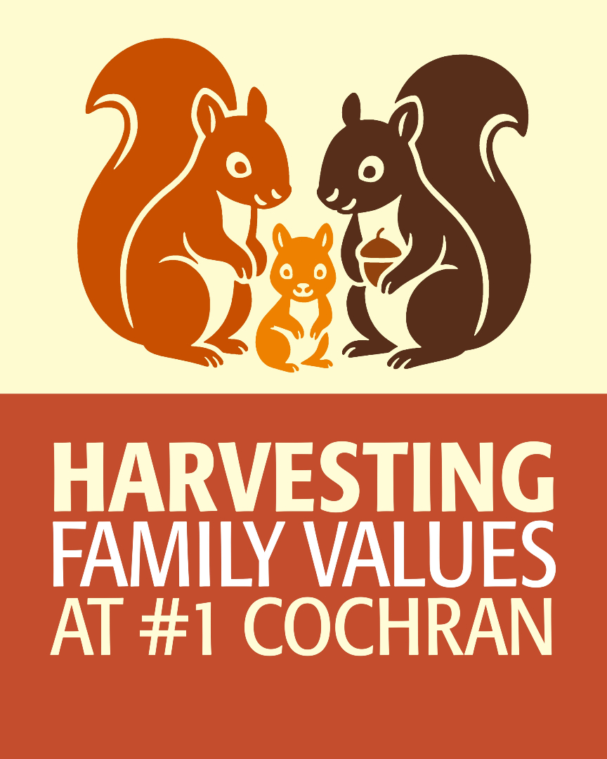This November, we’re Harvesting Family Values - gathering the people, pride, and purpose that make #1 Cochran feel like home. 🍂

We’ll be sharing stories that turn coworkers into friends and customers into family all month long. Stay tuned! 🐿️

#1Cochran #HarvestingFamilyValues