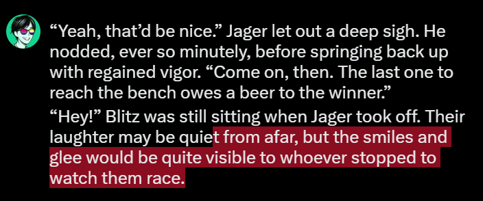 Day 26, Armour. Blitz and Jager friendship.