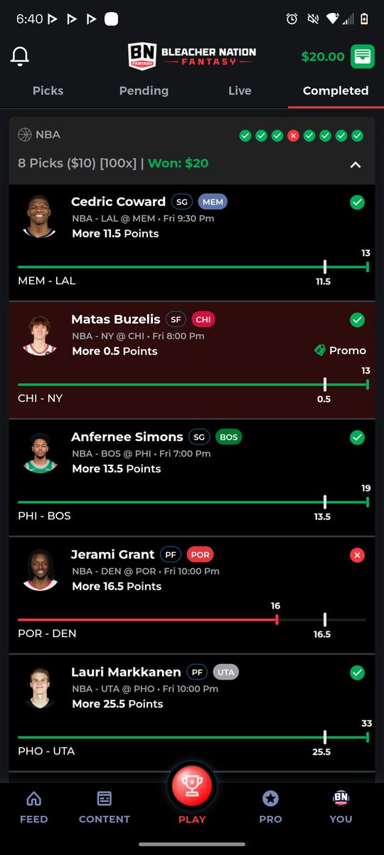 xVincentJosephx's tweet photo. @BN_Fantasy_ 

I am SICK TO MY STOMACHE. 1 point away from $1,000 slip. This is the by far the worst bad beat iv EVER had. So upset https://t.co/6mFDmQvawL