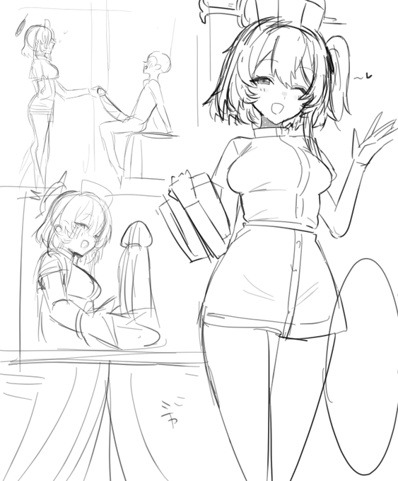 イチカの予定でしたけど先にちょっとガ〇から搾精するセリナ描くかもです🥺 