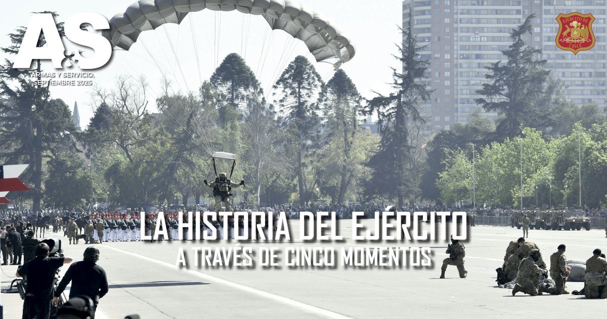 Ejercito_Chile's tweet image. La historia del #EjércitoDeChile es una que se funde con la de la #Patria. 
➡️ f.mtr.cool/effwemzfbu
Te invitamos a leer este interesante artículo sobre los #215AñosDeHistoria de la Institución en la Revista Armas Y Servicios.