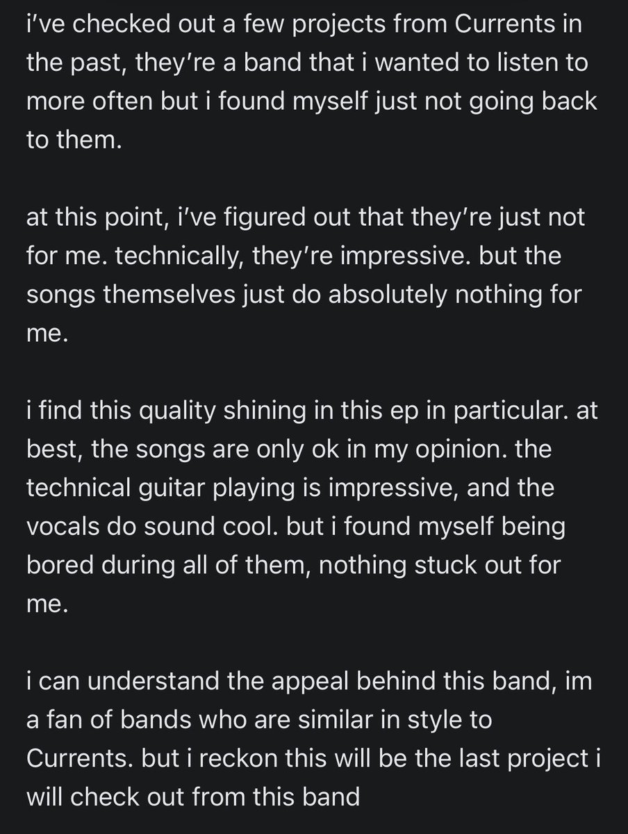 my thoughts on All That Follows by Currents