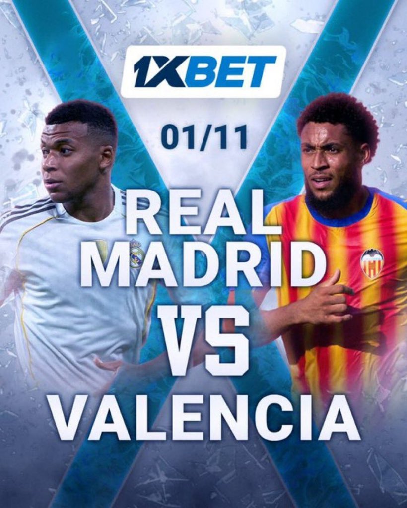 🇪🇸 Real Madrid vs Valencia

Real Madrid are flying high with four wins in five and confidence soaring at the Bernabéu. But Valencia won’t make it easy
Bet on this showdown with 1xBet! 

Register through my link: bit.ly/4nC5Sy1 and promo code IDANPAPI For 100% bonus