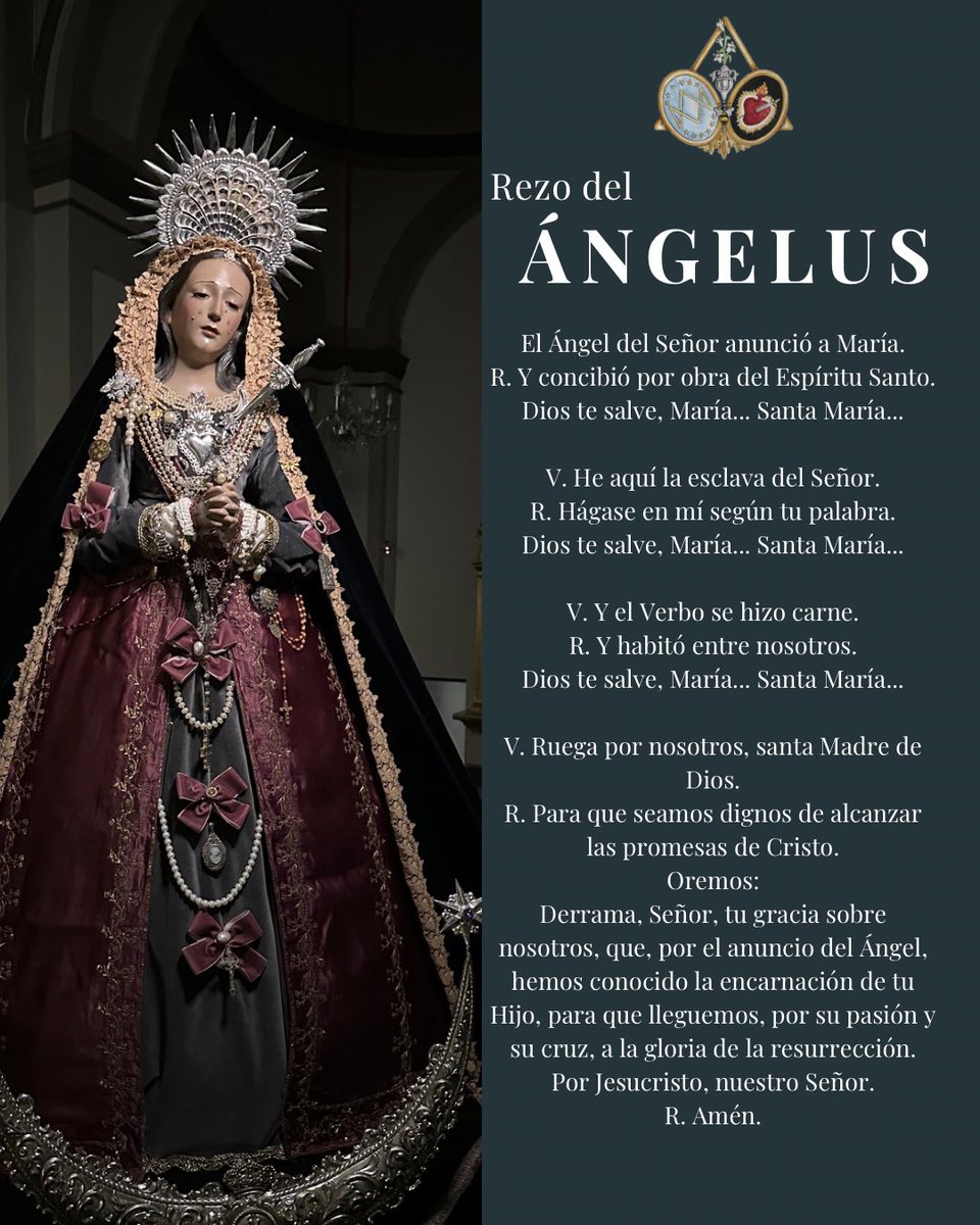 📿| Rezo del ángelus

#cofradíasmlg